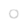 Diamond-Cut Front Hoop Earrings