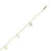 Star Trio Adjustable Anklet