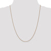 14K Rose Gold 1.0mm Spiga Chain