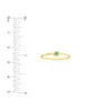 Emerald Bezel Wire Ring