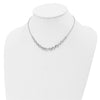 Sterling Silver RH-plat Polished Infinity w/2in ext. Necklace