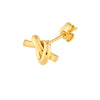 2mm Tube Love Knot Earrings