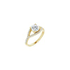 14K Yellow 6.5 mm Round Engagement Ring Mounting