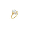 14K Yellow 8x6 mm Oval Engagement Ring Mounting