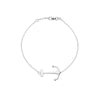 Sideways Anchor Adjustable Bracelet