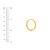 20x15mm Oval Hoop Earrings