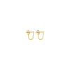 Cable Chain Huggie Earrings