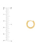 Rope Round Hoop Earrings