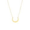 Upward Crescent Moon Pendant Necklace