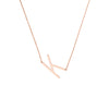 Sideways Block Initial Necklace
