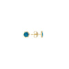 Turquoise Enamel Hexagon Stud Earrings