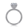 14K White Gold Round Diamond Engagement Ring