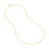 0.95mm Two-Tone Barrel Saturn Chain with Lobster Lock