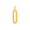 Oval Twisted Pendant