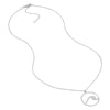 CZ Wave in Circle Cable Necklace