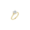 14K Yellow 7.4 mm Round Engagement Ring Mounting