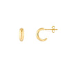 Polished Open Hoop Earrings