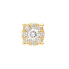 3/8tcw Diamond Frame Stud Earrings