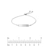 Engravable Hexagon ID Bar Bolo Bracelet