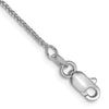 14K White Gold .8mm D/C Quadra Wheat Chain