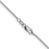 10K White Gold .95mm Sparkle Octagonal Box Chain