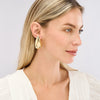 Jumbo Puff Teardrop Dome Earrings