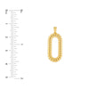 Oval Twisted Pendant