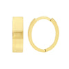 3.5mm Oval Hoop Earrings