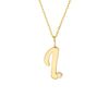 Script 'I' with Diamond Bezel Necklace