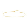 3pt Diamond Bezels and Bars Anklet