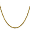 14K 3mm Solid Regular Rope Chain