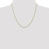 18K 16 inch 1.3mm Baby Rope with Lobster Clasp Chain
