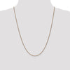 14K Rose Gold 1.2mm Spiga Chain