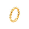 Double Twist Polished Tube Ring