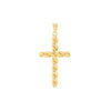 Large Twist Cross Pendant