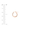 2mm x 15mm Polished Hoop Earrings