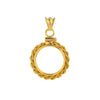 American Eagle 1/10 Oz Rope Screw Top Bezel