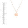 Sagittarius Organic Disc Pendant Necklace