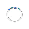 Teal Sapphire and Blue Blossom Band