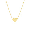 Simple Flat Heart Adjustable Necklace