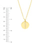 Diamond Organic Shape Medallion Necklace