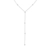 Double Stranded Bead Station Drop Necklace