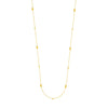 Sterling Silver Diamond-Cut Bead Station Long Necklace