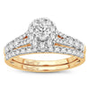 14K 1.00Ct Fancy Cut Bridal Ring