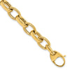 14K Polished Fancy Link 8in w/.5 ext. Bracelet