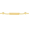 Mini Sliding Bar and Bead Bolo Bracelet