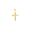 Diamond Cut Cross Pendant