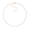 Diamond-Cut Bead Station Choker Chain Adjustable Lobster Lk