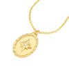 North Star Medallion Necklace with Diamond