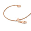 Sterling Silver Adjustable Rose Gold-plated 1.3mm Spiga Chain